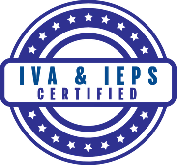 IVA and IEPS certified badge